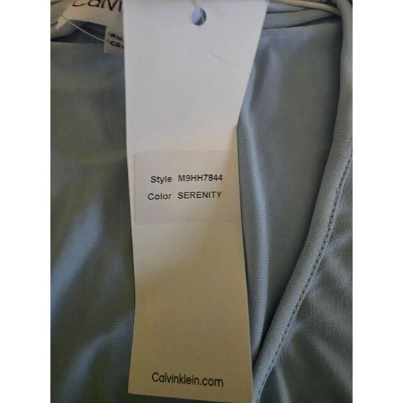 Naked Zebra Blouse Women Blue Medium New With Tags Elegant & Versatile Top - Picture 6 of 8